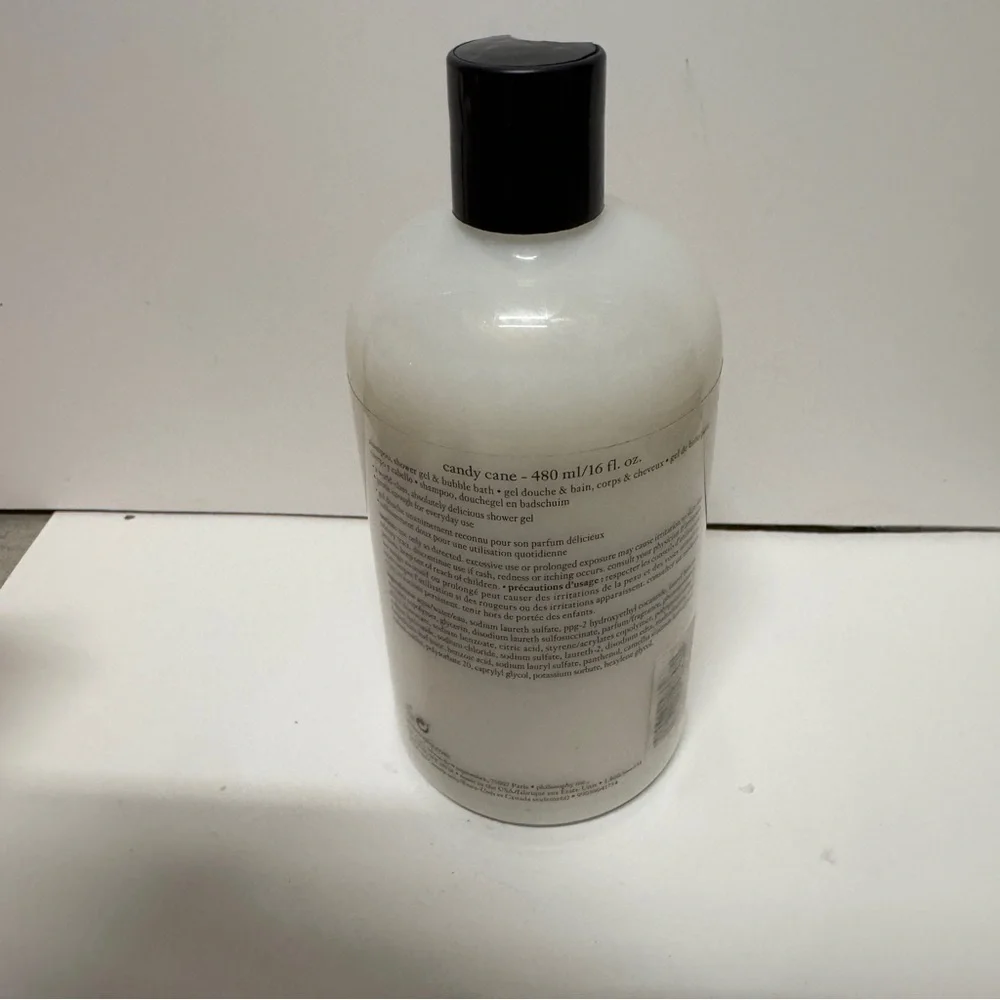Philosophy Candy Cane Shampoo Shower Gel & Bubble Bath 16 OZ